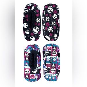 2-Pack of Nightmare Before Christmas Women's Slipper Socks!